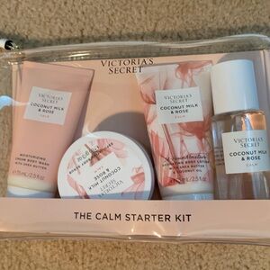 Victoria's Secret Coconut Milk & Rose Calm Kit - Pink and White